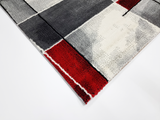 Geometric Grey red 555 BONITA Rug