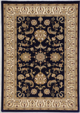 Navy Nain Pattern Rug