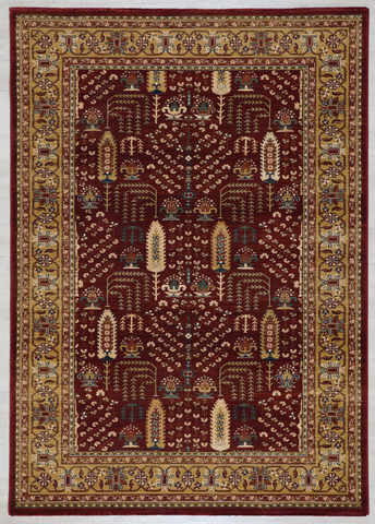 Red Kashan  Pattern Rug 506