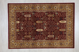 Red Kashan  Pattern Rug 506