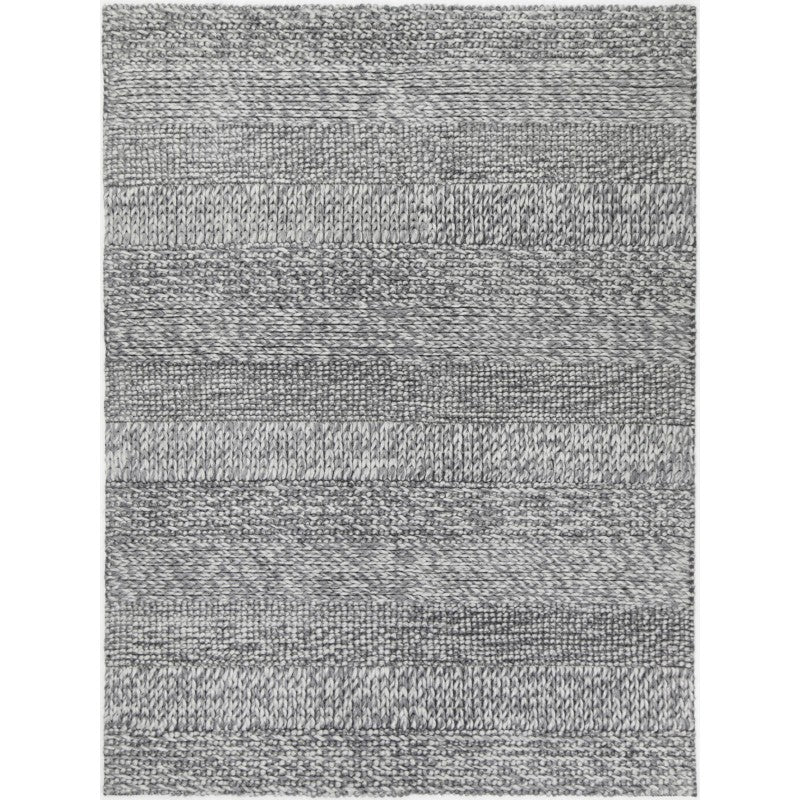 MIXED CHARCOAL WOOL RUG 2 - RugsAU