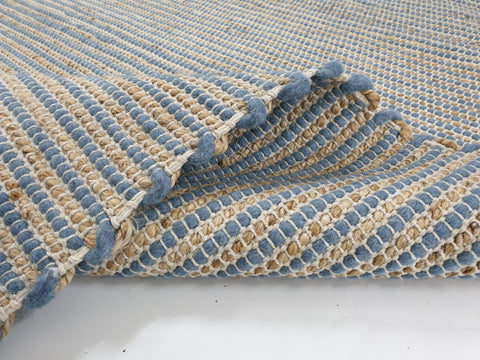 Oslo Blue Wool&Jute Rug