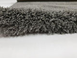 Grey Fluffy Rug by Rugs Au