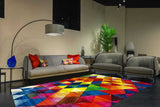 Modern Geometric Multi Colour Rug