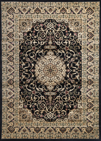 Oriental Julian 600 Black Centre Rug