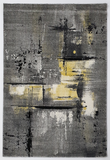 Modern Grey Yellow Rug