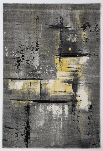 Modern 195 Grey Yellow Rug