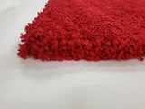 Red Solid Shag Rug - RugsAU