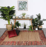 Mahal Red Jute Rug - RugsAU