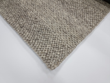 Grey Beige Wool Rug