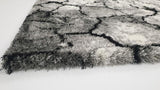Marble Black White 6467  Shag Rug
