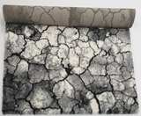 Marble Black White 6467  Shag Rug