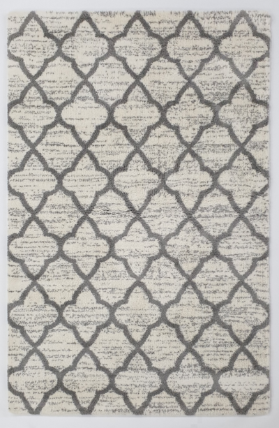 Fluffy Grey White Rugs