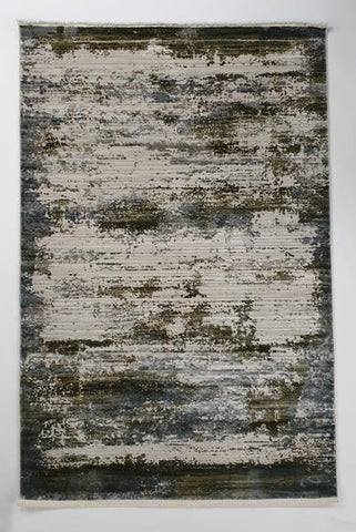 Abstract  Blue Green Rug  0272
