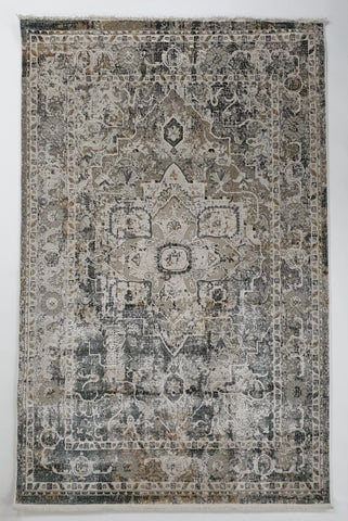 Vintage Grey Beige Rug 0079