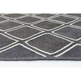 Grey Trellis Artisan Jute Rug - RugsAU