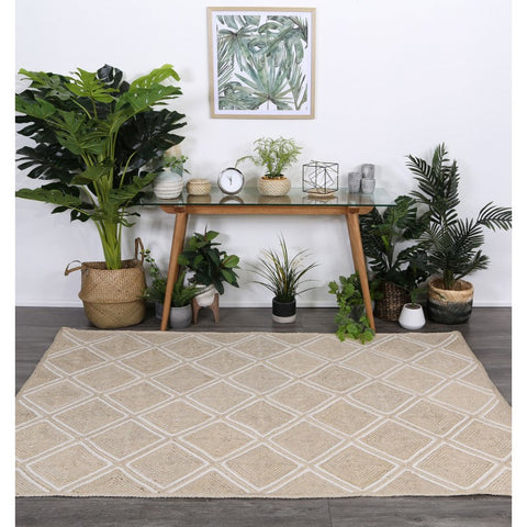 Peal Trellis Artisan Jute Rug