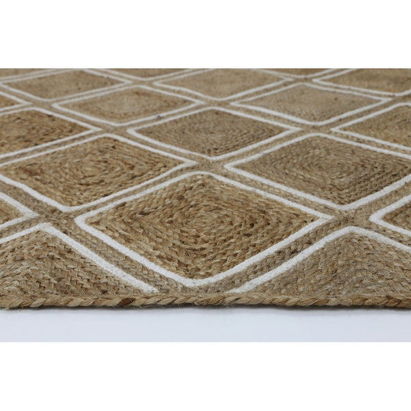 Jute Rugs Perth | Natural Trellis Artisan Jute Rug | RugsAU.com.au | RugsAU
