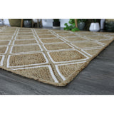 Natural Trellis Artisan Jute Rug - RugsAU