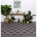 Grey Trellis Artisan Jute Rug - RugsAU