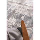 Bergen Washed Out Abstract Blue White  Rug 2