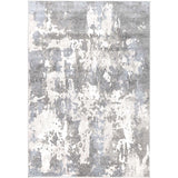 Bergen Washed Out Abstract Blue White  Rug 2