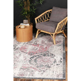 BRISTOL PINK & BLACK DIAMOND PATTERN BRIS7 RUG