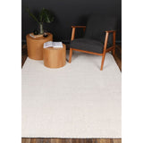 WHITE WOOL RUG