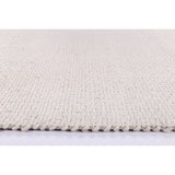 WHITE WOOL RUG