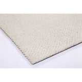 WHITE WOOL RUG