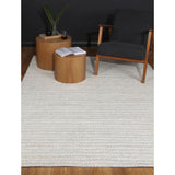 WHITE WOOL RUG 1