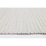 WHITE WOOL RUG 1