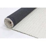 WHITE WOOL RUG 1