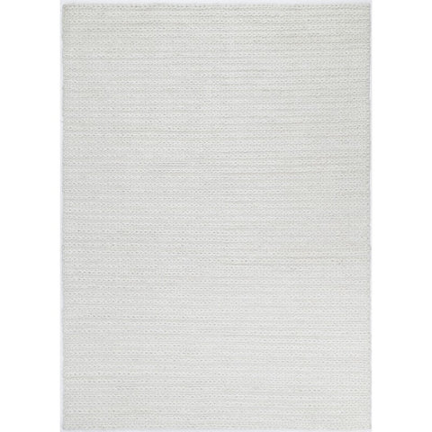 WHITE WOOL RUG 1