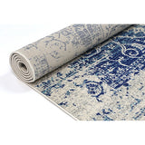 Navy Blue Traditional Delicate 21 Rug