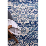 Navy Blue Traditional Delicate 21 Rug