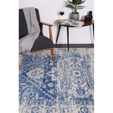 Navy Blue Traditional Delicate 21 Rug