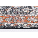 Black Persian Pattern Rug 01