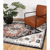 Cream Terracotta Persian Pattern Rug 03