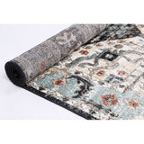 Charcoal Persian Pattern Rug 10