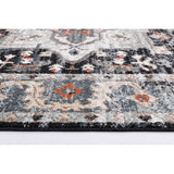 Charcoal Persian Pattern Rug 10