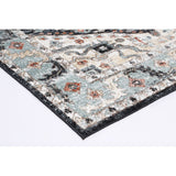 Charcoal Persian Pattern Rug 10