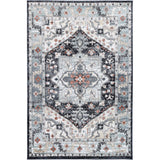 Charcoal Persian Pattern Rug 10