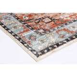 Rustic Blue Persian Pattern Rug 11