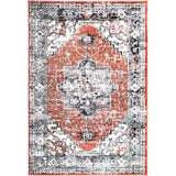 Terracotta Traditional Persian Rug 17