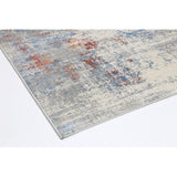 Blue Red Comtemporary Rug