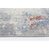 Contemporary Blue Red Expressions 2 Rug