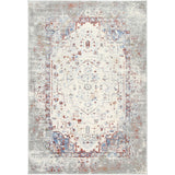 Red Blue Transitional Rug