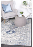 Transitional Blue Grey Rug