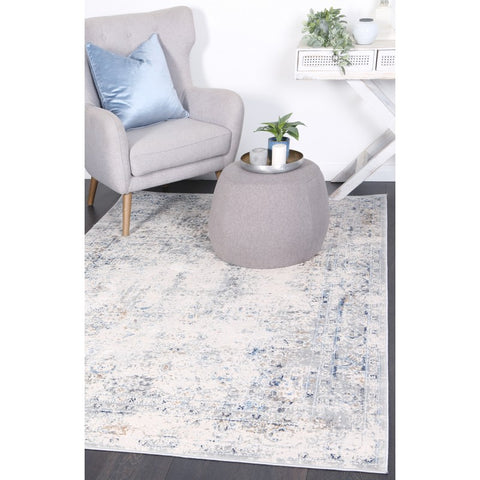 Expressions Blue Cream 9 Rug